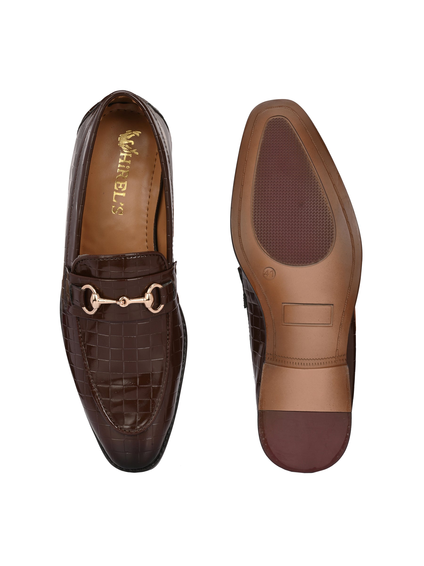 Men's Croc Textured Formal Loafers