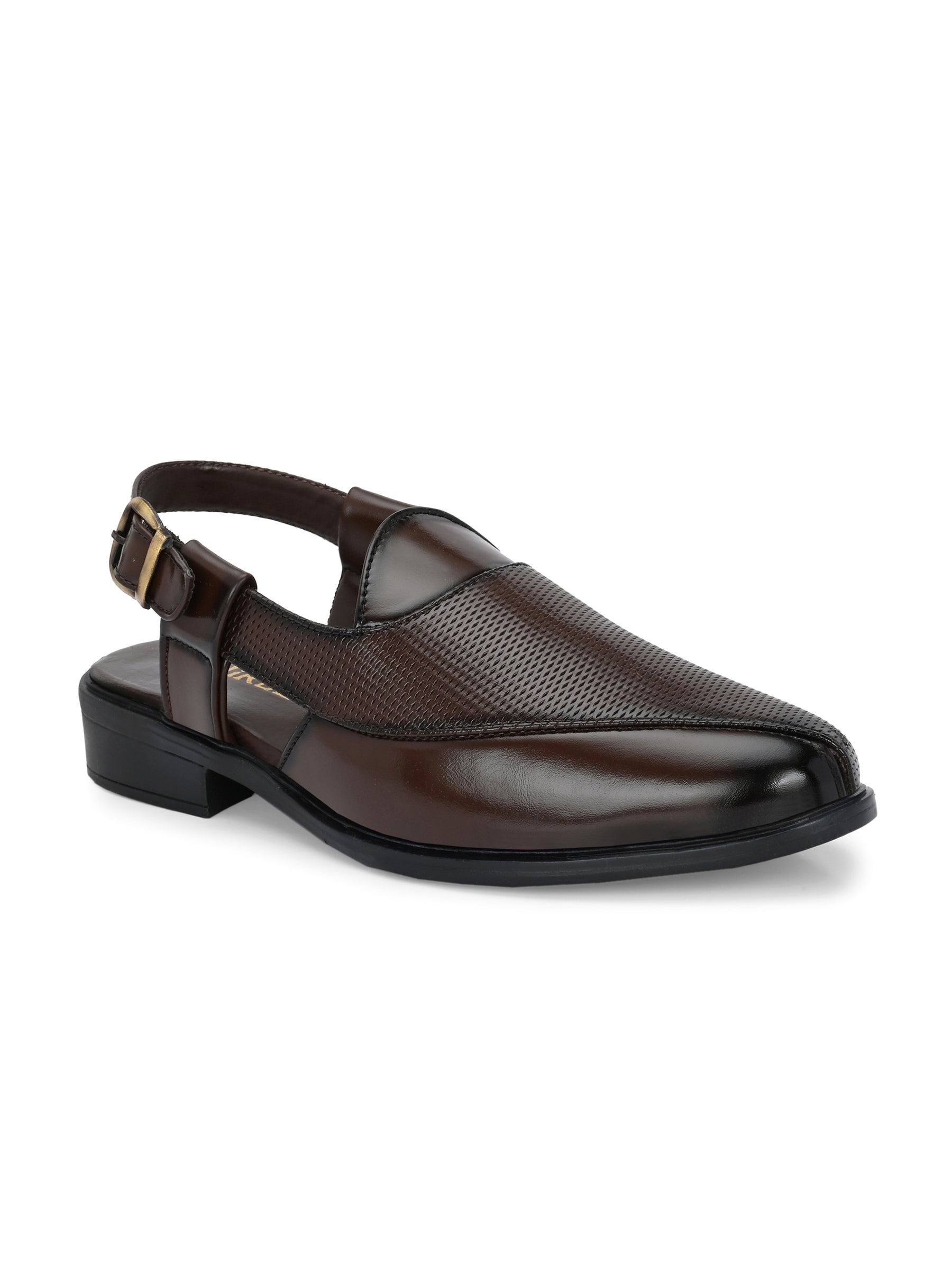 Men's Brown Peshawari Ethnic Sandals