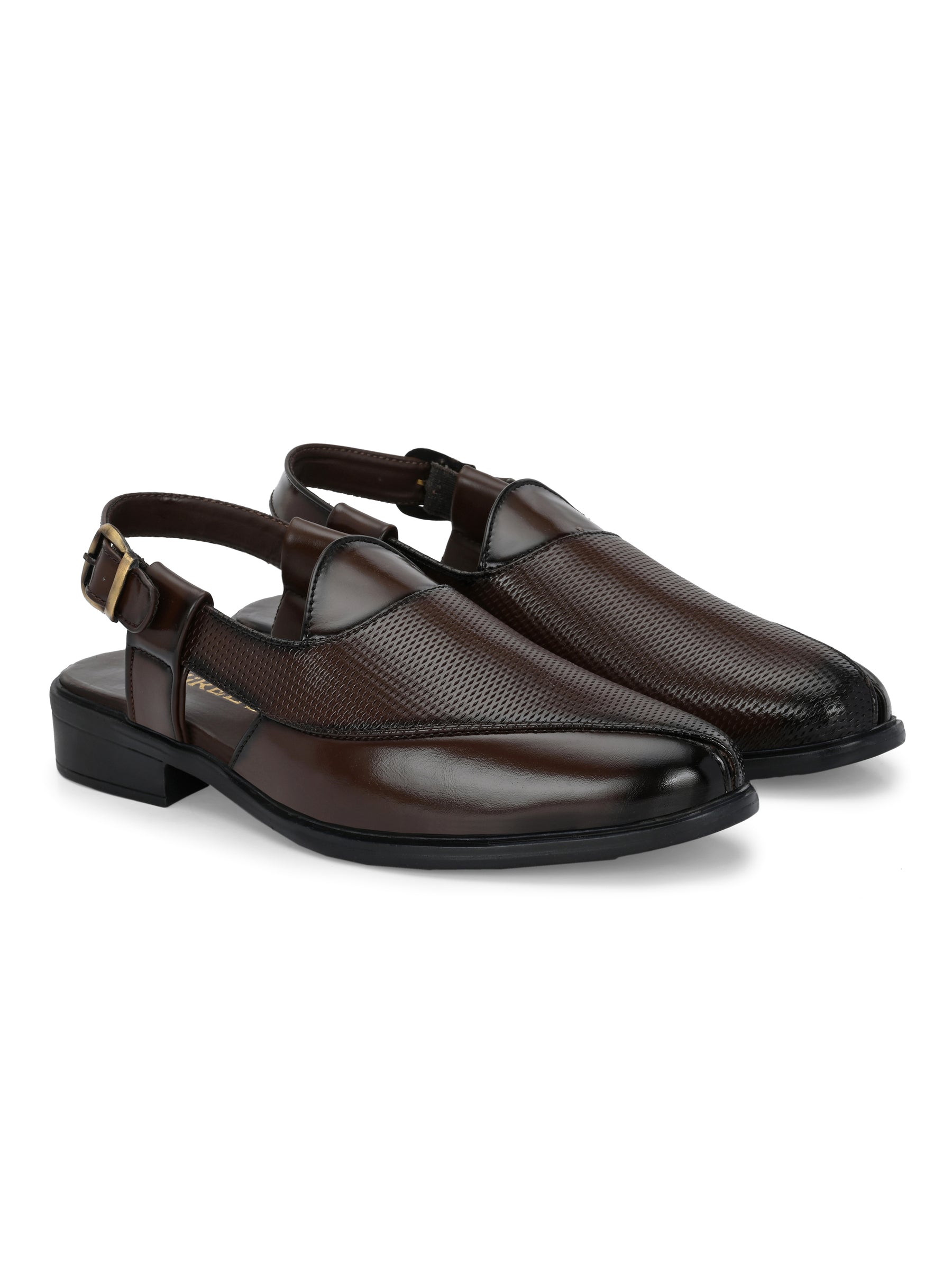 Men's Brown Peshawari Ethnic Sandals