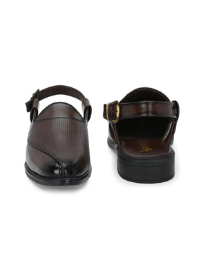 Men's Brown Peshawari Ethnic Sandals