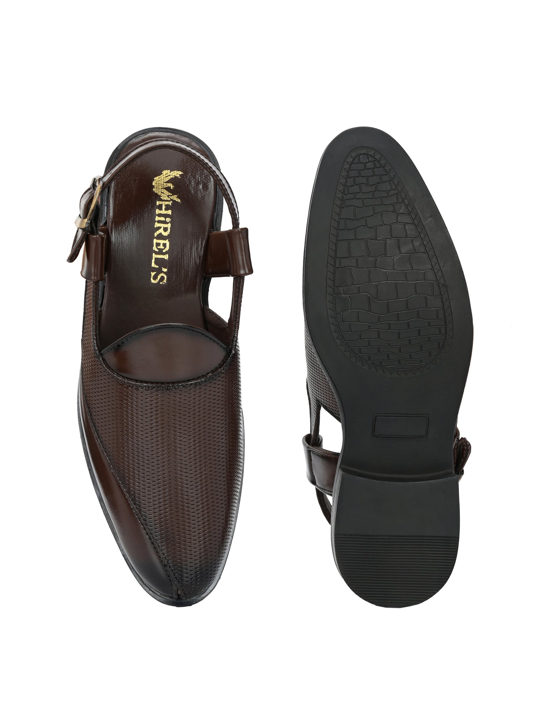 Men's Brown Peshawari Ethnic Sandals