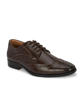 Men's Brown Brogue Oxford Shoes