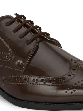 Men's Brown Brogue Oxford Shoes