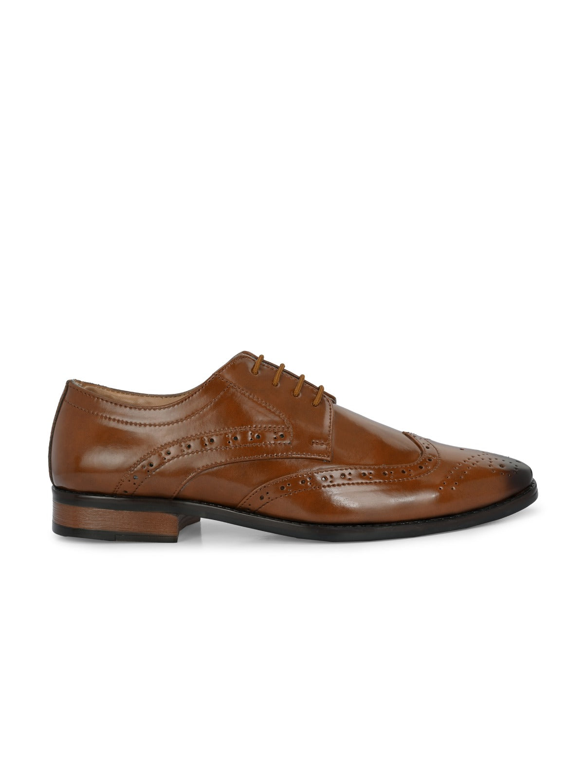 Men's Tan Brogue Oxford Shoes