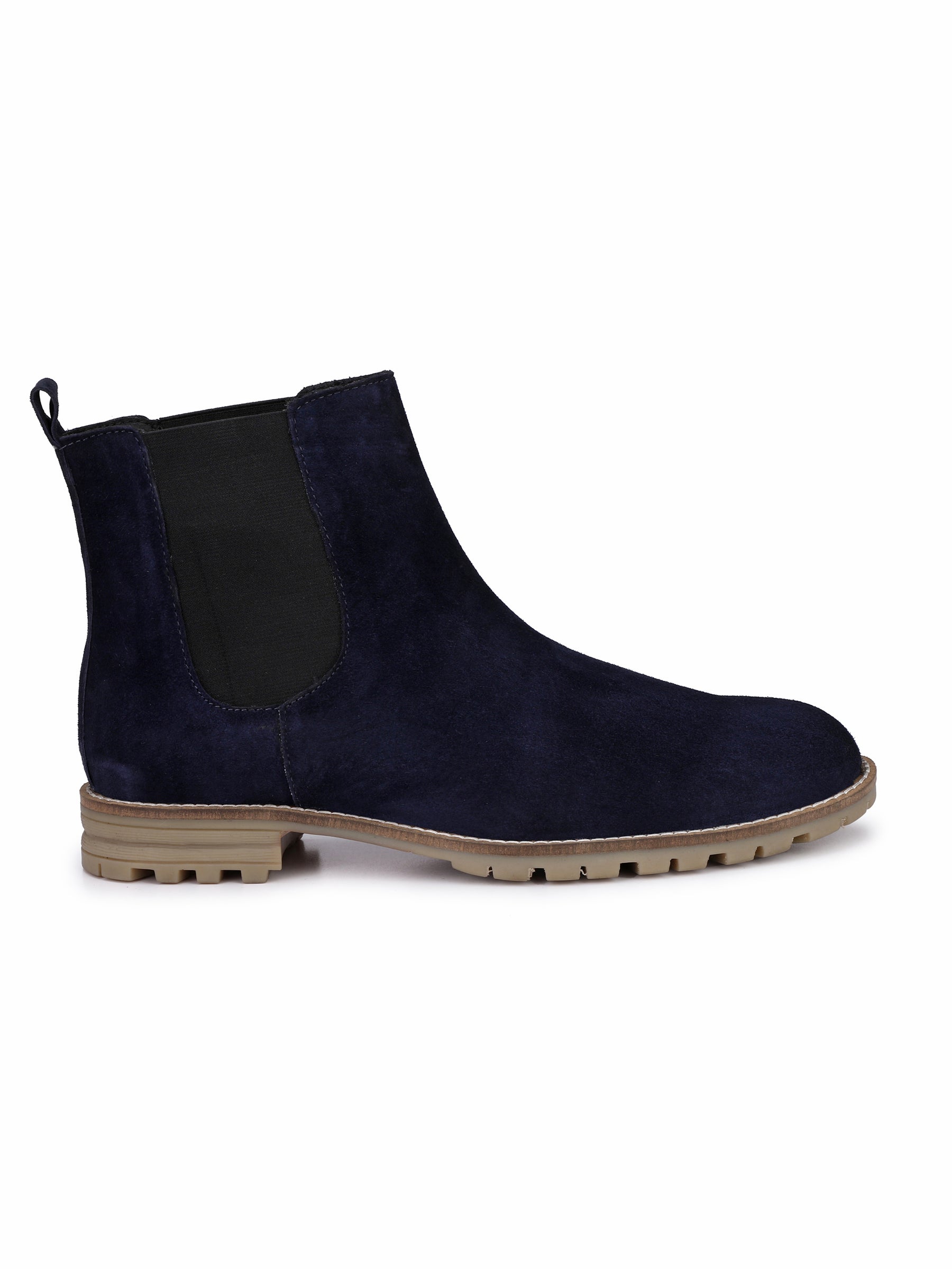 Men's Blue Mid-Top Chelsea Boots