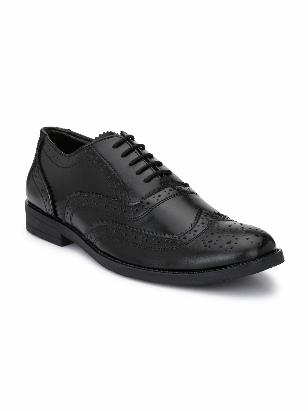 Men's Black Brogue Oxford Shoes