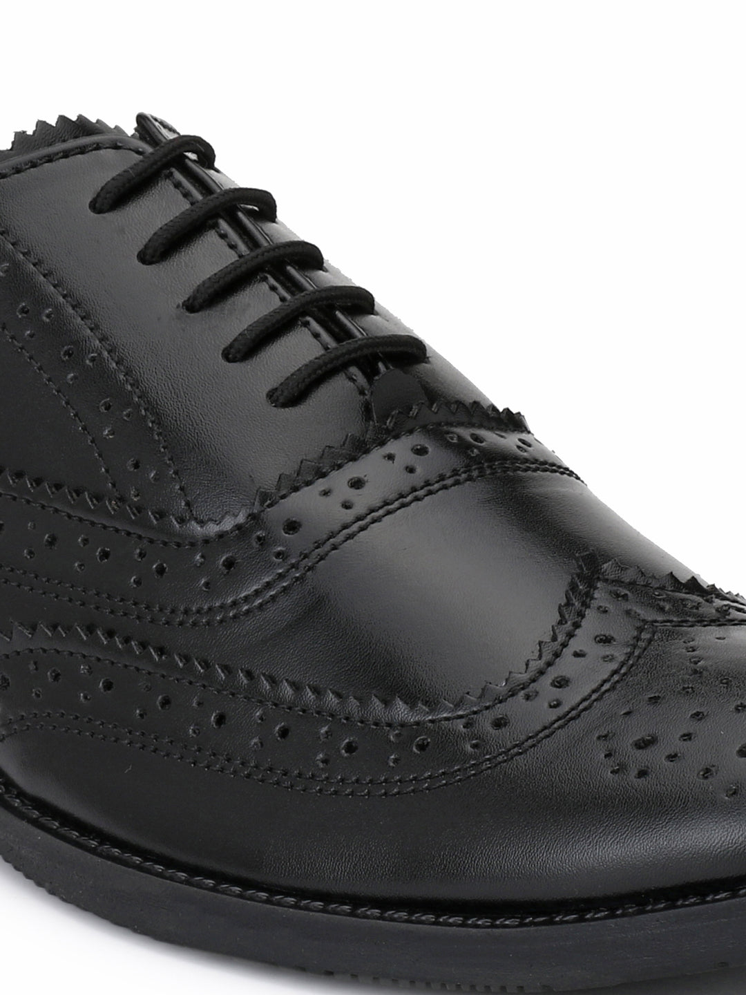 Men's Black Brogue Oxford Shoes