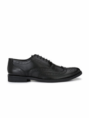 Men's Black Brogue Oxford Shoes