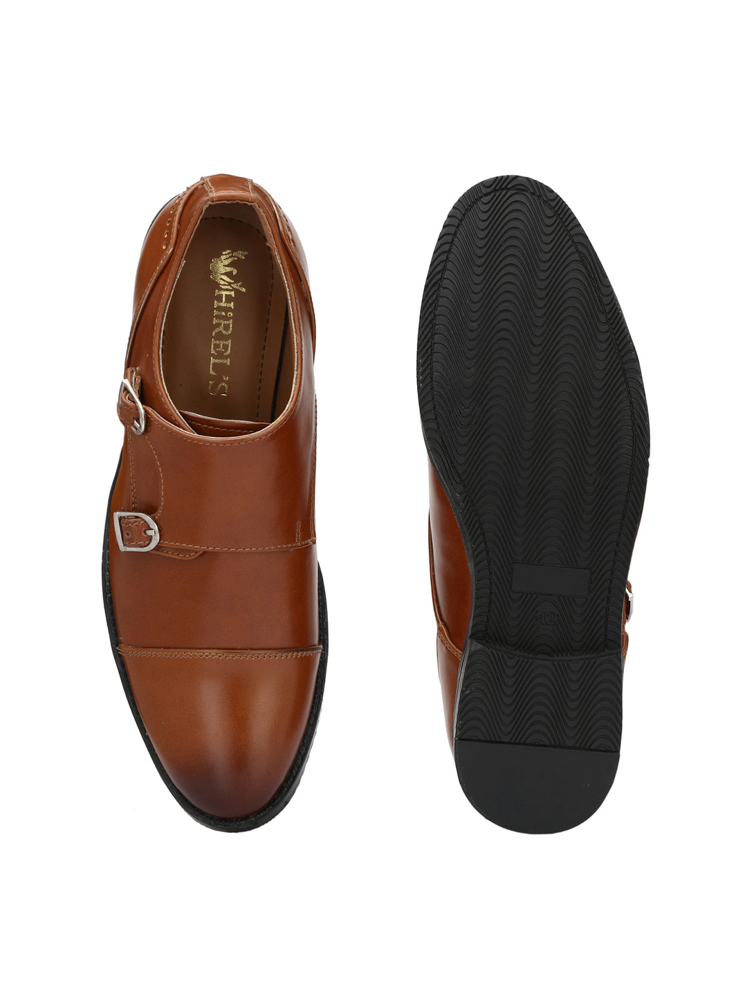 Men's Brown Double Monk Strap Formal Shoes